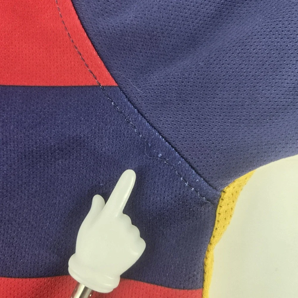 Barcelona FC 2015 2016 Home Football Shirt Soccer Jersey #10 Messi Nike Small